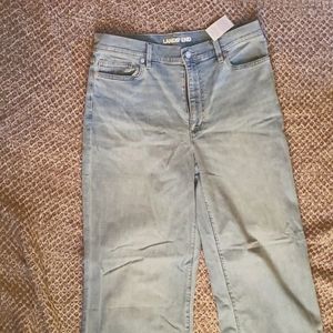 NWT Size 12 Lands End Wide Leg Jeans